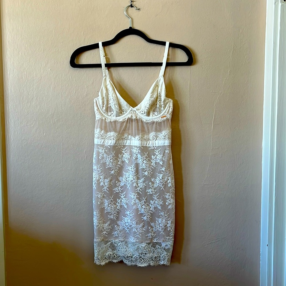 Autograph Cream Lace Slip Lingerie UK 32C / US 32B